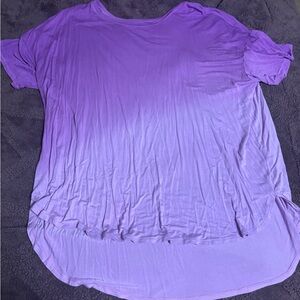 Time and Tru Lavender Short Sleeve Top